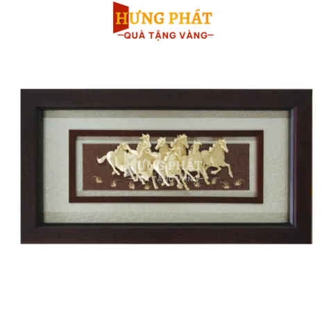Tranh Mã đáo thành công – Tranh bát mã (42x81cm)