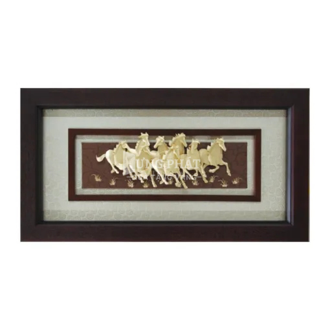 Tranh Mã đáo thành công – Tranh bát mã (42x81cm)