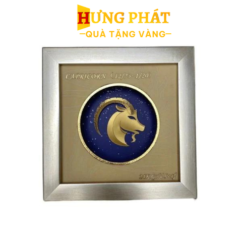 Tranh Ma Kết Dát Vàng 24K