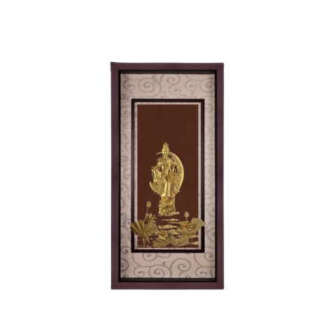Tranh Quán Tự Tại Bồ Tát Dát Vàng 24K