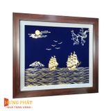 Tranh Thuyền Thuận Buồm Xuôi Gió Dát Vàng 24K 35x40cm