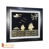 Tranh Thuyền Thuận Buồm Xuôi Gió Dát Vàng 24K 35x40cm