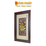 Tranh Thuyền Thuận Buồm Xuôi Gió Dát Vàng 24K 39x69cm