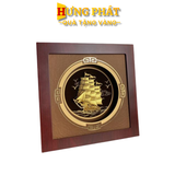 Tranh Thuyền Dát Vàng 24K