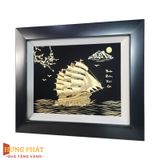 Tranh Thuyền Thuận Buồm Xuôi Gió Dát Vàng 24K 27x34cm