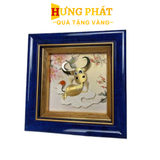 Tranh Trâu Dát Vàng 24K