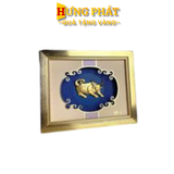 Tranh Trâu Dát Vàng 24K