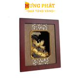 Tranh Tùng Hạc Dát Vàng 24K