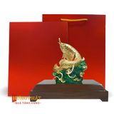 Cá Rồng Tài Lộc Dát Vàng 24K