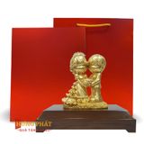 Cô Dâu Chú Rể Dát Vàng 24K (Mẫu 1)