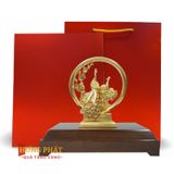Đôi Công Hoa Mai Dát Vàng 24K (Mẫu 4)