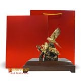 Đôi Chim Sẻ Hoa Mai Dát Vàng 24K (Mẫu 1)