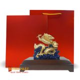 Rồng Cuộn Sóng Dát Vàng 24K
