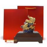 Đôi Cá Chép Hoa Sen Dát Vàng 24K