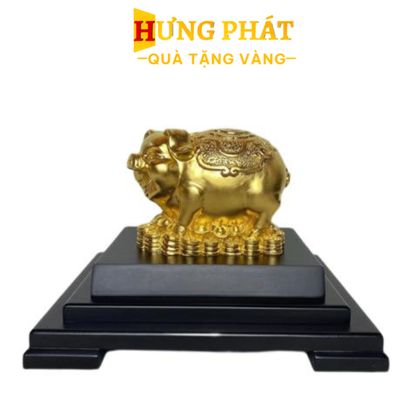 Tượng Heo Dát Vàng 24K