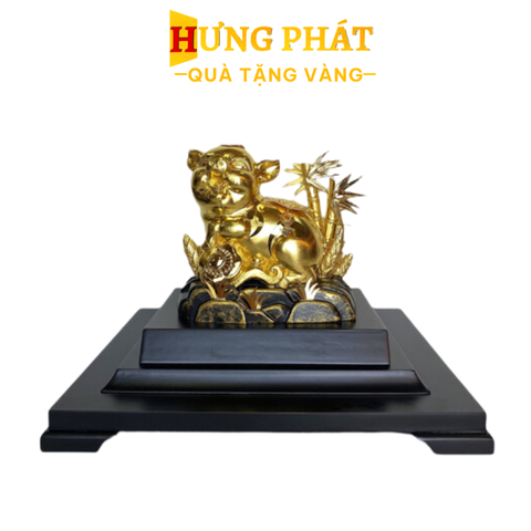 Tượng Heo Dát Vàng 24K