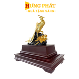 Tượng Phượng Hoàng Dát Vàng 24K