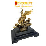Tượng Tùng Hạc Mika Dát Vàng 24K
