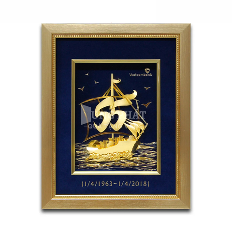Tranh thuyền thuận buồm xuôi gió (25x32cm) VCB
