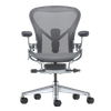  Ghế công thái học Herman Miller Aeron chân nhôm - Xám 
