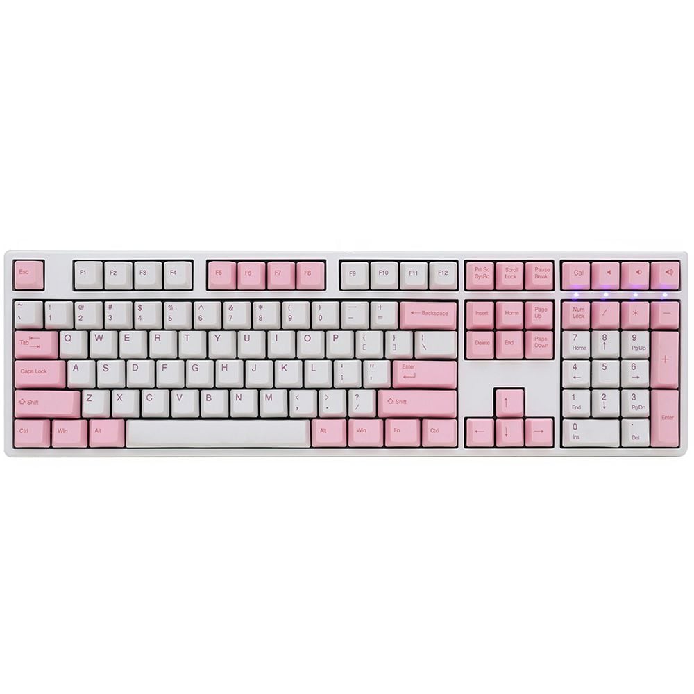  Bàn phím cơ Ducky One Fullsize PBT White Pink 