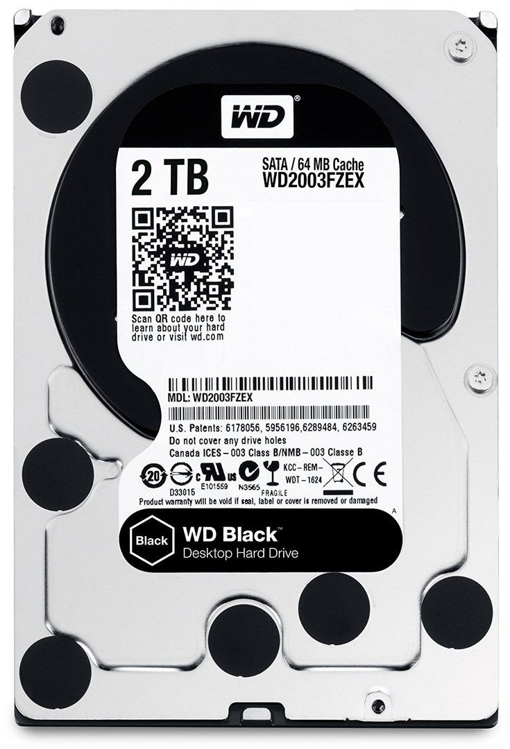  Ổ HDD Western Digital Black 2TB (3.5 Inch / 64MB Cache / SATA 6GB/s) - WD2003FZEX 