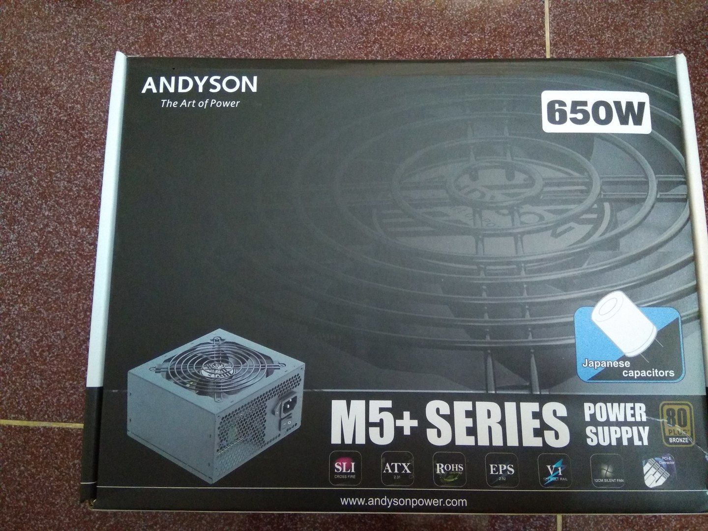  Nguồn máy tính Andyson M5+ 650W - Single Rail 80 Plus Bronze PSU 