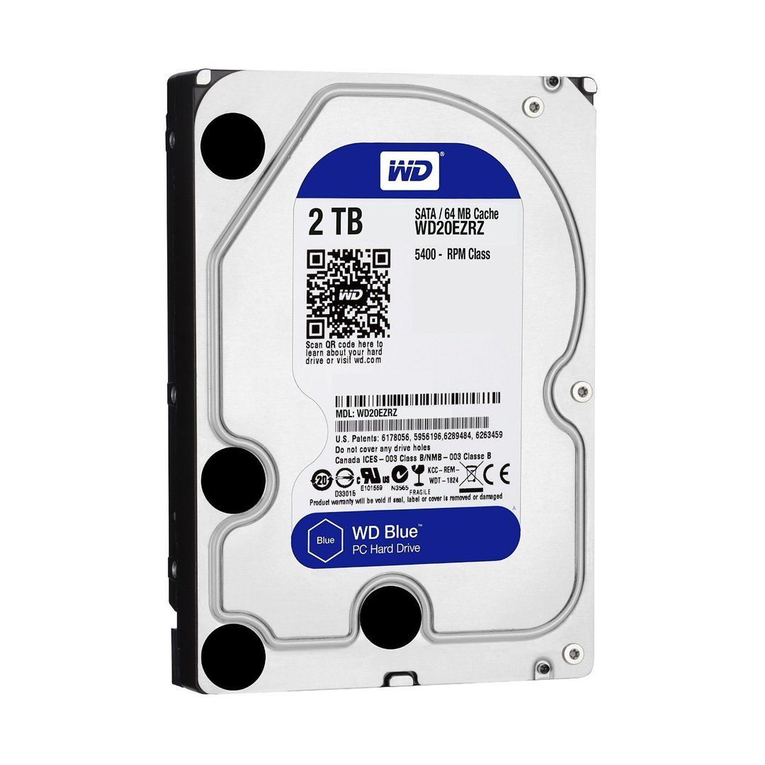  Ổ HDD Western Digital Blue 2TB (3.5 Inch / 64MB Cache / SATA 6GB/s) - WD20EZRZ 