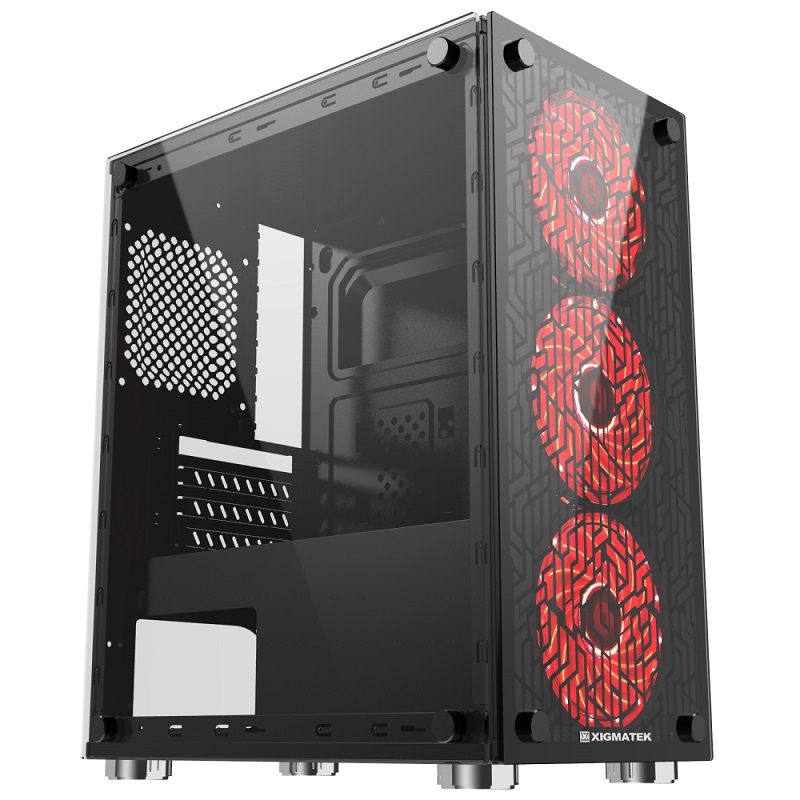  XIGMATEK NYX (EN43057) - M-ATX, 2 SIDE TEMPERED GLASS 