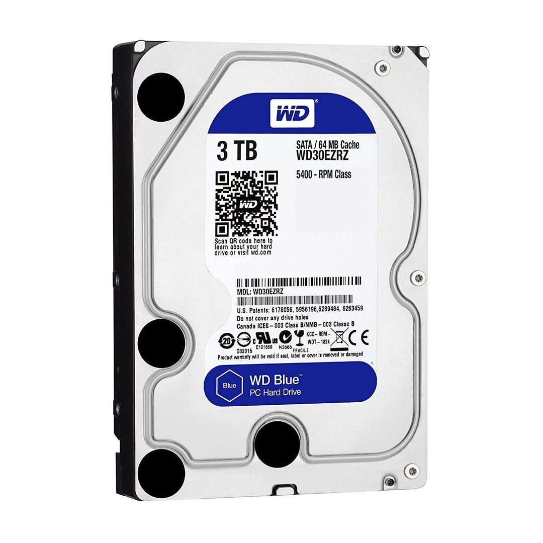  Ổ HDD Western Digital Blue 3TB (3.5 Inch / 64MB Cache / SATA 6GB/s) - WD30EZRZ 