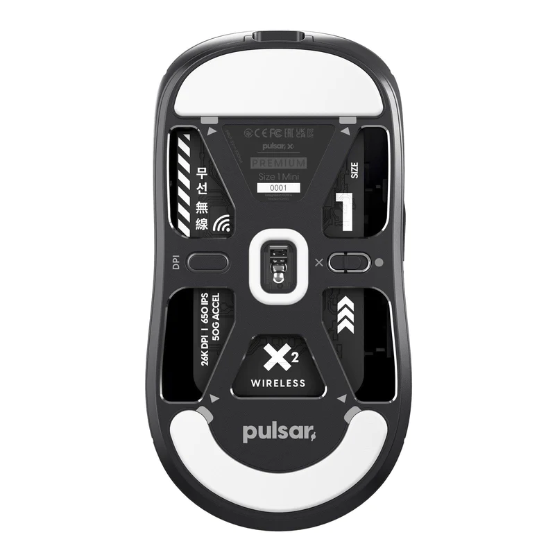  Chuột Pulsar X2 Wireless Premium Mini Black 