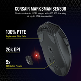  Chuột không dây Corsair Sabre RGB Pro Wireless Champion Series 