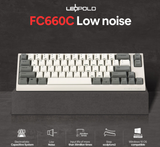  Bàn phím LEOPOLD FC660C WHITE GREY - Low Noise 