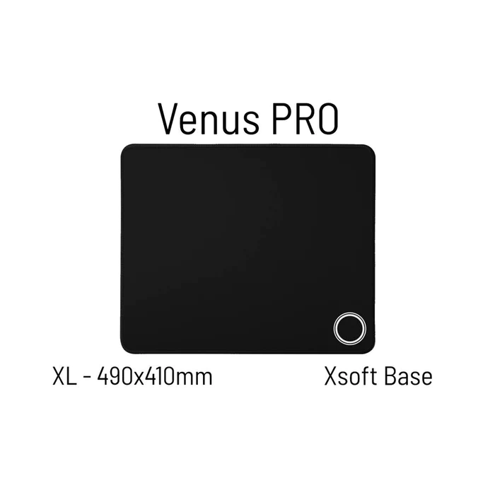  Bàn di chuột đế PORON LGG Venus PRO Xsoft XL - Đen 