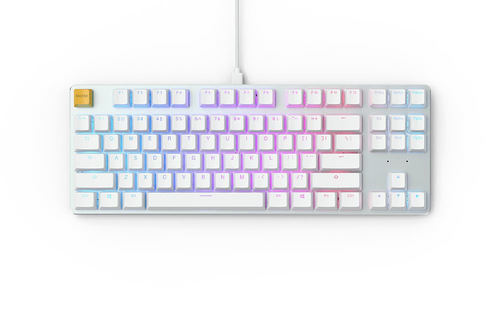  Bàn phím cơ Glorious GMMK RGB White Ice Tenkeyless 