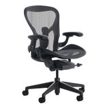  Ghế công thái học Herman Miller Aeron nhựa - Đen 