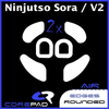  2 bộ Feet chuột PTFE Corepad Skatez AIR Ninjutso Sora / Ninjutso Sora V2 [Small Size] 
