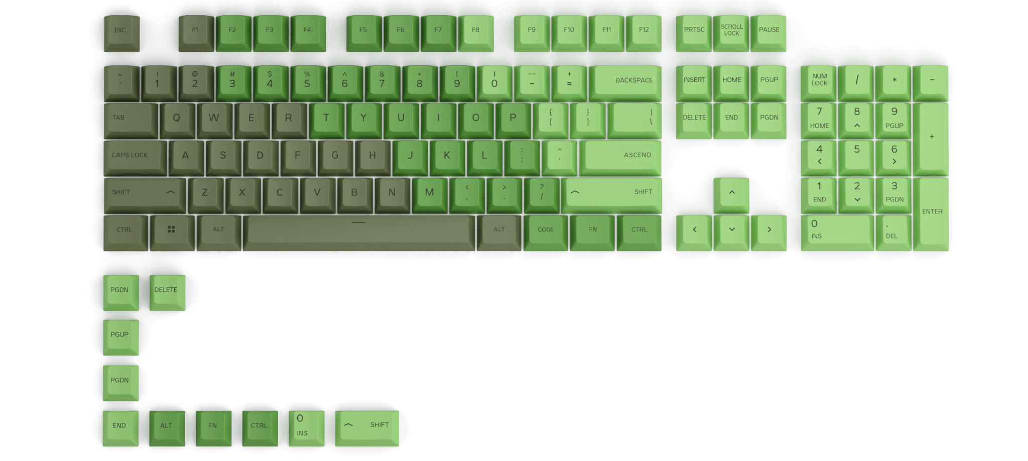  Keycap Glorious GPBT Olive 