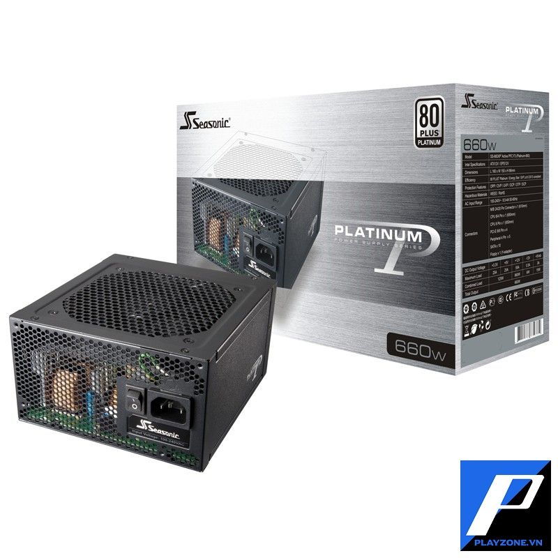  Seasonic P-660, 660W - Active PFC, 80 PLUS®PLATINUM 