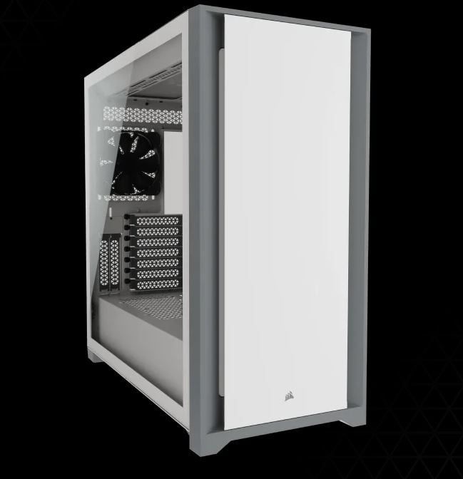  Vỏ Case 5000D Tempered Glass Mid-Tower ATX PC Case — White 