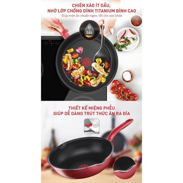 Chảo chiên sâu lòng Tefal So Chef 24cm/ 28cm