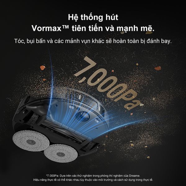 Robot hút bụi lau nhà  thông minh Dreame L20 Ultra - Lực hút 7000 Pa cực mạnh, dung lượng pin 6400 mAh