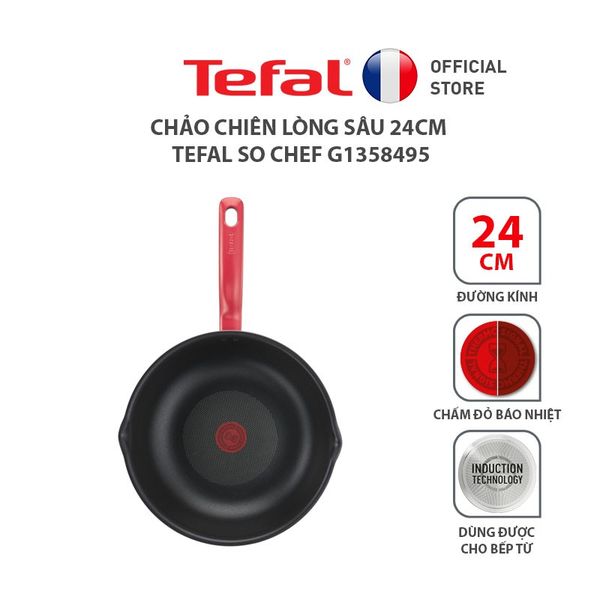 Chảo chiên sâu lòng Tefal So Chef 24cm/ 28cm