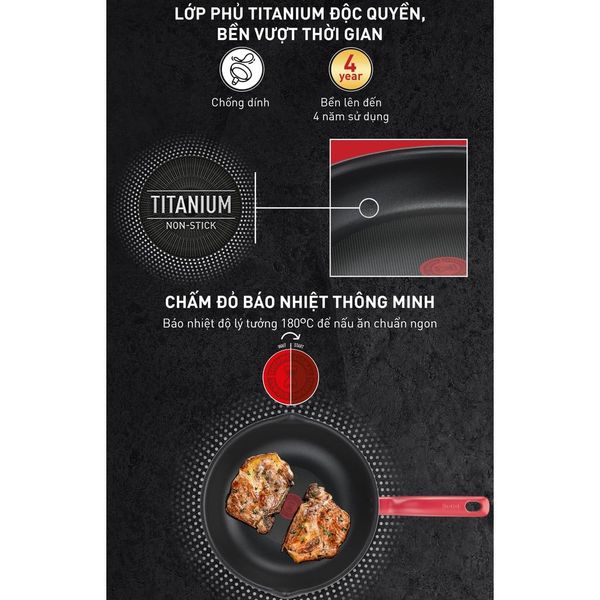 Chảo chiên sâu lòng Tefal So Chef 24cm/ 28cm