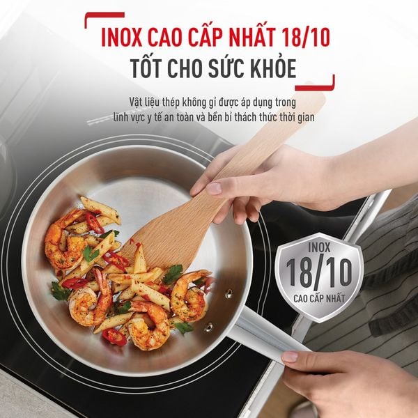 Chảo Inox cao cấp Professional Tefal B9210655, 28cm
