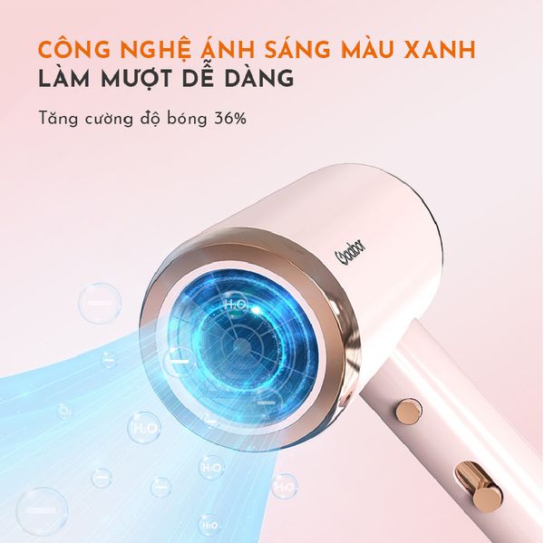 Máy sấy tóc giá rẻ Gaabor GHD-N1000D công suất 1000W