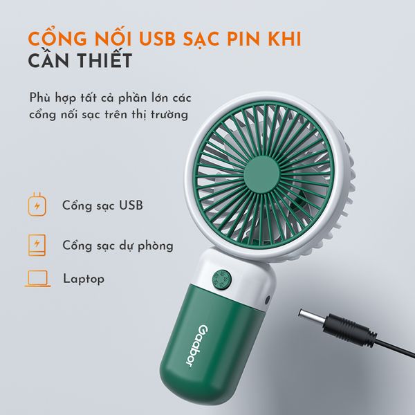 Quạt cầm tay mini GAABOR GFH-N75A
