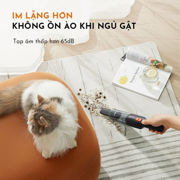 Máy hút bụi không dây cầm tay GAABOR GVCC-M3A2 nhỏ gọn, 3 đầu hút