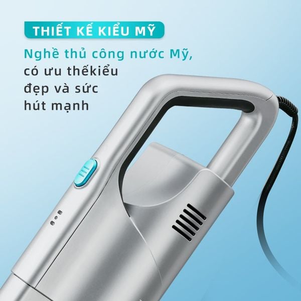 Máy hút bụi cầm tay GWEICH GWV-20W06 với lực hút 20KPA, công suất 550W