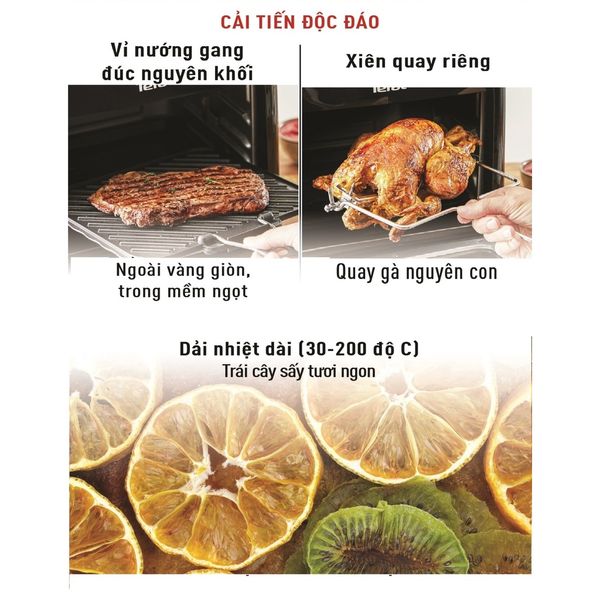 Nồi chiên không dầu Tefal 9 trong 1 Easy fry Oven & Grill FW501815 - Dung tích 11 lít